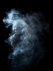 Abstract white smoke or steam swirls