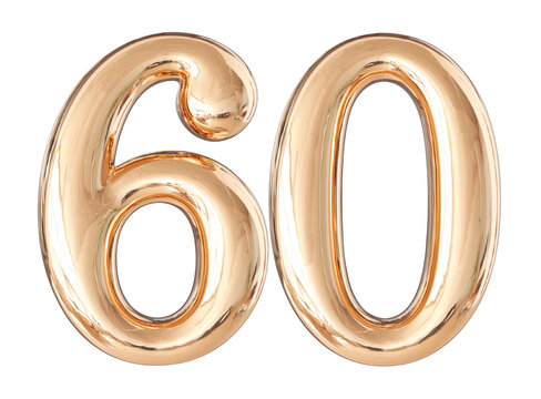 Rose Gold number 60