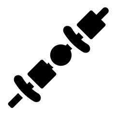 Barbeque skewer icon