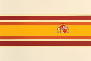 Obraz premium A flag with a red stripe and a yellow stripe