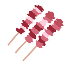 Sate Food illustration, Satay Indonesian Foods, Culinary Food