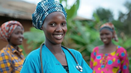 Healthcare workers engaged in initiatives to reduce maternal mortality rates