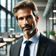 Fototapeta premium portrait of a businessman man jacket model