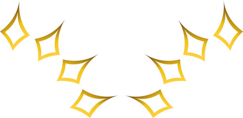 luxury golden floral frame decoration