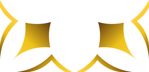 luxury golden floral frame decoration