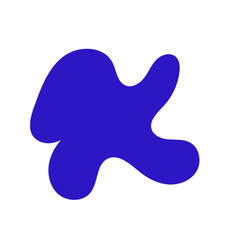 Abstract blue shape decor 