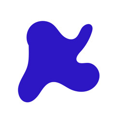 Abstract blue shape decor 