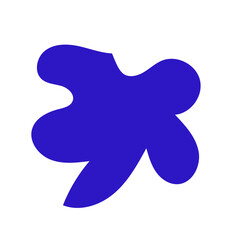 Abstract blue shape decor 