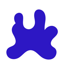 Obraz premium Abstract blue shape decor 