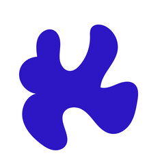Abstract blue shape decor 