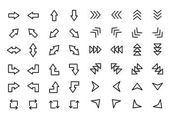シンプルな矢印のベクターアイコン
