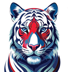 Tiger logo icon silhouette vector art illustration