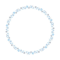 A simple circular frame with minimalist design, perfect for invitations, decor, and digital media purposes