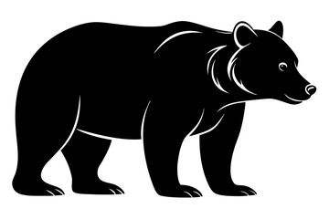 Bear silhouette vector illustration