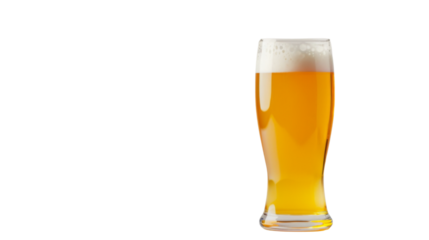 Beer on white background