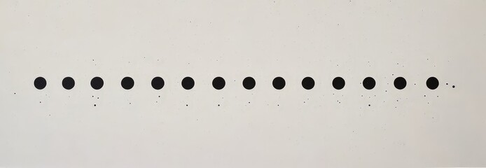 Black Circles on White Background.
