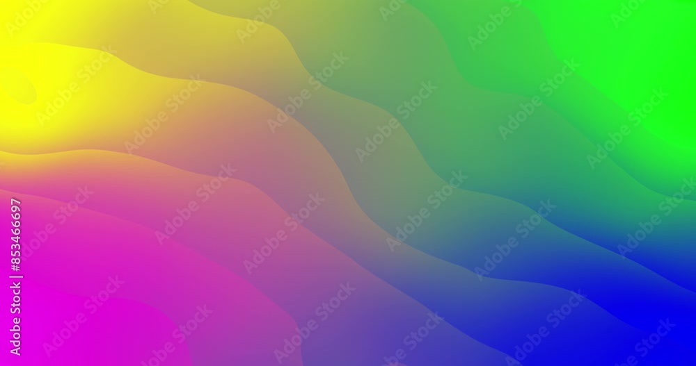 Poster neon, abstract and background wave animation for graphic design, banner and website texture. illustr