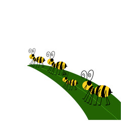 Ants and bee 