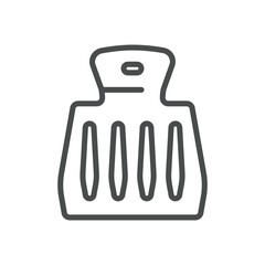 Queen Bee Catcher Icon. Thin Line Illustration of a Tool Used for Safely Capturing and Handling the Queen Bee. Isolated Vector on White Background.