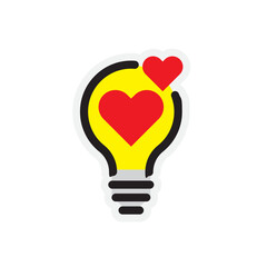 Bulb Stickers Illustration