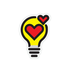 Bulb Stickers Illustration