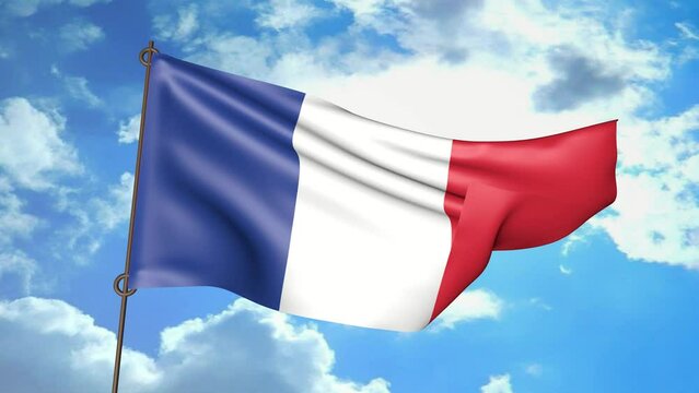 BANDERA FRANCIA ONDEANDO