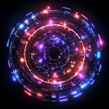 Detailed bgn symbol icon with futuristic patterns and digital aesthetics