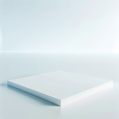 empty white podium