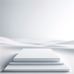 abstract background  white podium