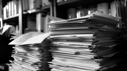Paperwork can include everything from invoices to employee records.