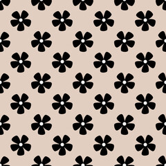 Fototapeta premium pink, black, flower, fabric abstract seamless pattern. design for background, wallpaper, carpet, clothing, batik, textile, embroidery, sarong, interior, floor, curtain, printing
