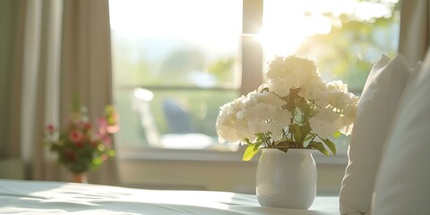 Tranquil Hospice Cozy Rooms, Gardens, and Compassionate End-of-Life Care. Concept Hospice Care, Tranquil Rooms, Cozy Gardens, Compassionate End-of Life Care, Supportive Environment