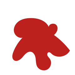 Red abstract shapes vector 