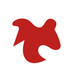 Red abstract shapes vector 