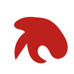 Red abstract shapes vector 