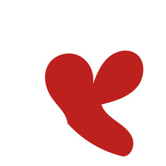 Red abstract shapes vector 