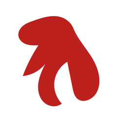 Red abstract shapes vector 