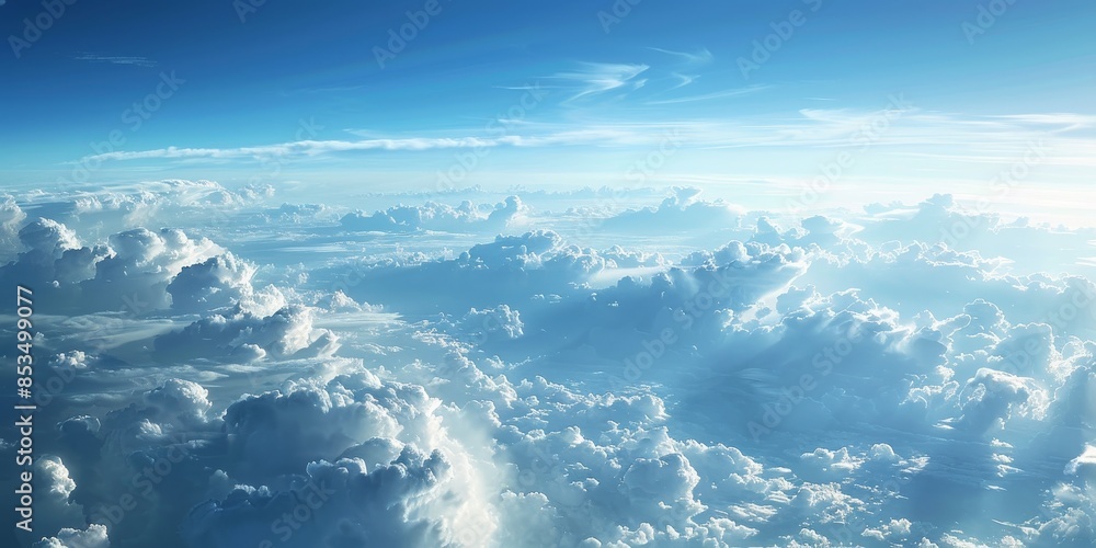 Poster highway above the clouds, offering a unique and mesmerizing view of the world from above