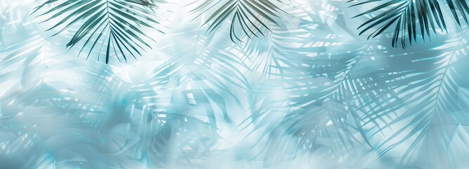 wallpaper background using shadow of palm tree leaf on water