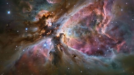 Fototapeta premium universe space galaxy with colorful nebula. night sky cosmos, supernova. science in astronomy. colorful background