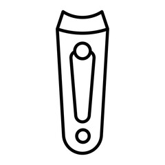 Nail clipper icon. outline icon