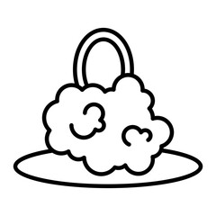 Sponge icon. outline icon