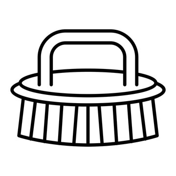 recommend clip art: Nail brush icon. outline icon