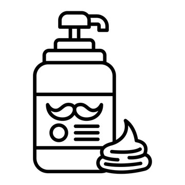 recommend clip art: Shaving cream icon. outline icon