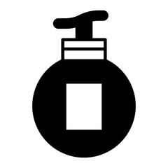 Lotion icon. black fill icon