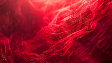 Obraz premium A striking red background fills the frame, its tone deep and captivating. Close-up, the texture of the red surface is visible, conveying a sense of depth and richness. 
