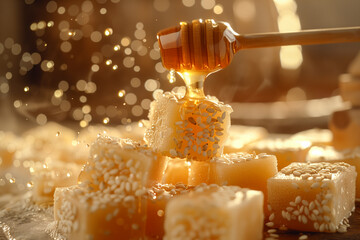 Halva with Sesame Seeds and Honey