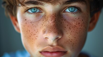 A highly detailed headshot of a confident young adult, showcasing their unique lifestyle and personality, with every detail of their face in sharp clarity