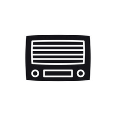radio icon vector design template elegant style