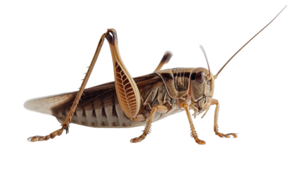 grasshopper isolated on white background